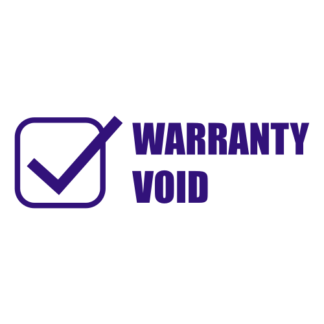 Warranty Void Decal (Purple)